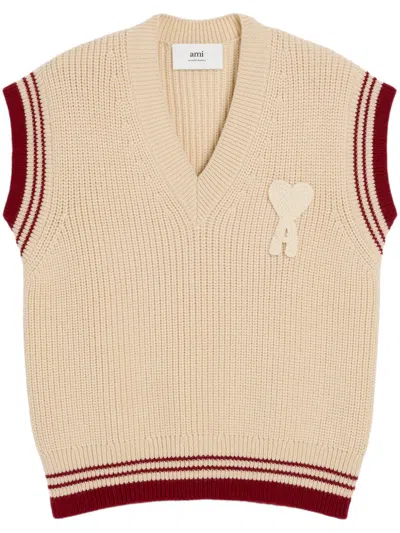 AMI ALEXANDRE MATTIUSSI AMI DE COEUR KNITTED VEST
