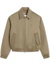 Ami Alexandre Mattiussi Ami De Coeur Lightweight Jacket In Brown