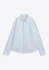 Ami Alexandre Mattiussi Ami Paris Ami De Coeur Light Blue Shirt