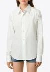 Ami Alexandre Mattiussi Ami De Coeur Long-sleeved Shirt In White