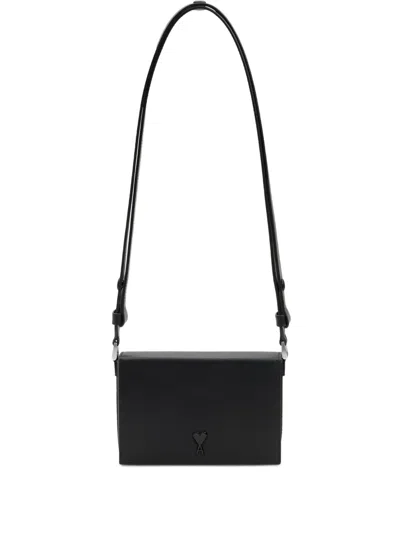 Ami Alexandre Mattiussi Ami De Coeur Lunch Box Bag In Black