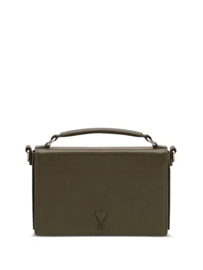 Ami Alexandre Mattiussi Ami De Coeur Lunch Box Handbag In Green