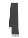 Ami Alexandre Mattiussi Adc Logo Wool Scarf In Grey