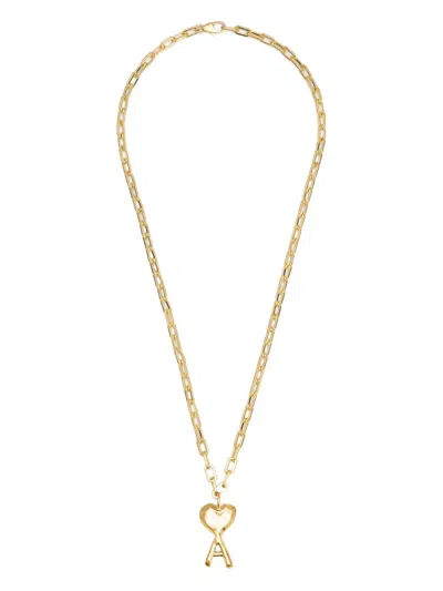 Ami Alexandre Mattiussi Ami De Coeur Necklace In Gold