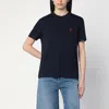 Ami Alexandre Mattiussi Ami Paris Ami De Coeur Night Blue T Shirt In Blue