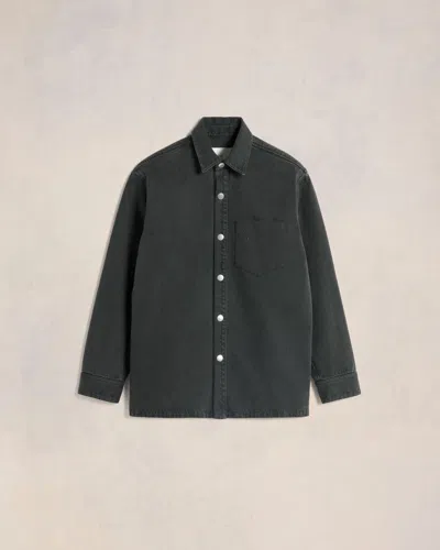 Ami Alexandre Mattiussi Ami De Coeur Overshirt Black