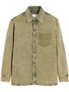 Ami Alexandre Mattiussi Ami Paris Boxy Adc Overshirt In Green