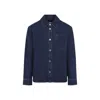 Ami Alexandre Mattiussi Heart Friend Overshirt Chest Pocket In Blue