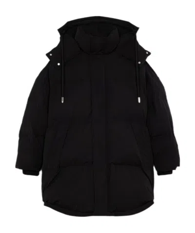 Ami Alexandre Mattiussi Ami De Coeur Padded Coat In Black