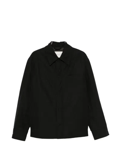 Ami Alexandre Mattiussi Ami Paris Ami De Coeur Padded Shirt Jacket In Black