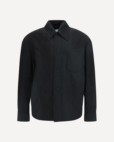 Ami Alexandre Mattiussi Ami Paris Men Ami De Coeur Padded Taffeta Jacket In Black
