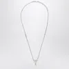 Ami Alexandre Mattiussi Ami Paris Ami De Coeur Palladium Necklace
