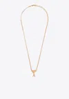 Ami Alexandre Mattiussi Ami De Coeur Palladium Necklace In Gold