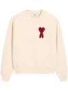 Ami Alexandre Mattiussi Ami De Coeur Patch Sweatshirt In White