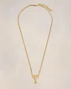 Ami Alexandre Mattiussi Ami De Coeur Logo-pendant Necklace In Gold