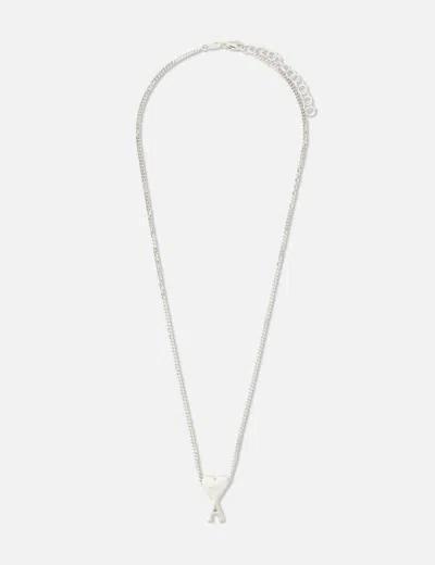 Ami Alexandre Mattiussi Ami De Coeur Pendant Necklace In Silver