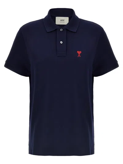 AMI ALEXANDRE MATTIUSSI AMI DE COEUR POLO BLUE