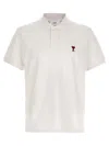 Ami Alexandre Mattiussi Ami De Coeur Polo Shirt In White