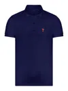 Ami Alexandre Mattiussi Ami De Coeur Short-sleeved Polo T-shirt In Azul