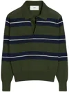 Ami Alexandre Mattiussi Ami De Coeur Polo Shirt In Green