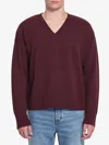 Ami Alexandre Mattiussi Ami Paris Cherry-coloured Wool And Cashmere Sweater Ami De Coeur Men In Burgundy