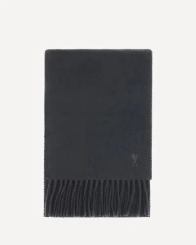 Ami Alexandre Mattiussi Ami De Coeur Scarf In Black