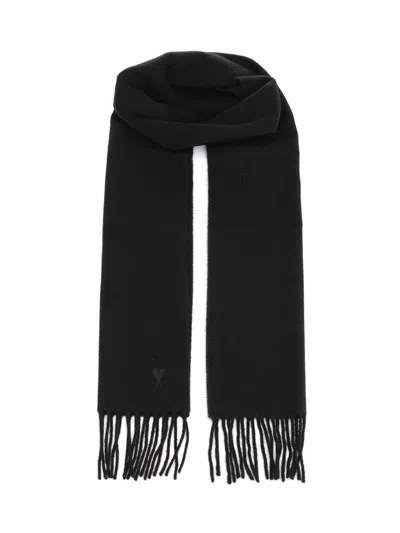 Ami Alexandre Mattiussi Ami De Coeur Scarf In Black