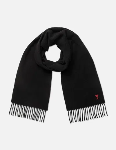 Ami Alexandre Mattiussi Ami De Coeur Scarf In Black