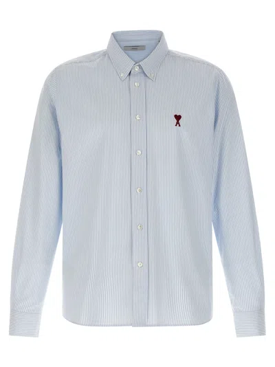 Ami Alexandre Mattiussi Ami De Coeur Shirt And Blouse Light Blue In Clear Blue