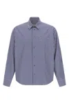 Ami Alexandre Mattiussi Striped Long Sleeve Shirt Chest Pocket In Blue