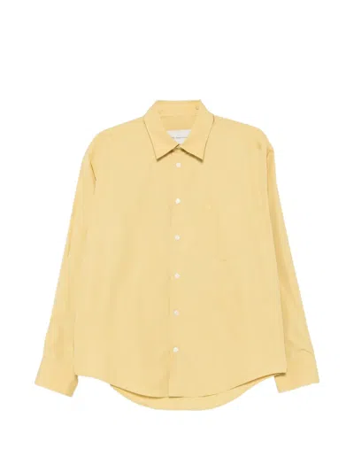 Ami Alexandre Mattiussi Ami De Coeur Shirt In Yellow