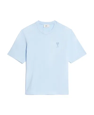Ami Alexandre Mattiussi Ami De Coeur Short-sleeve T-shirt In Blue