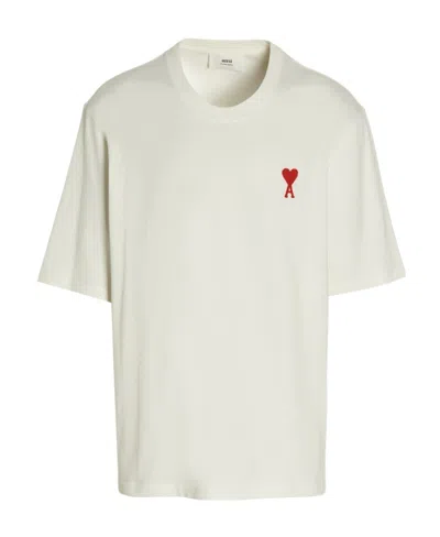 Ami Alexandre Mattiussi Ami De Coeur Short-sleeve T-shirt In White