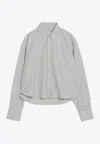 Ami Alexandre Mattiussi Ami De Coeur Striped Long-sleeved Shirt