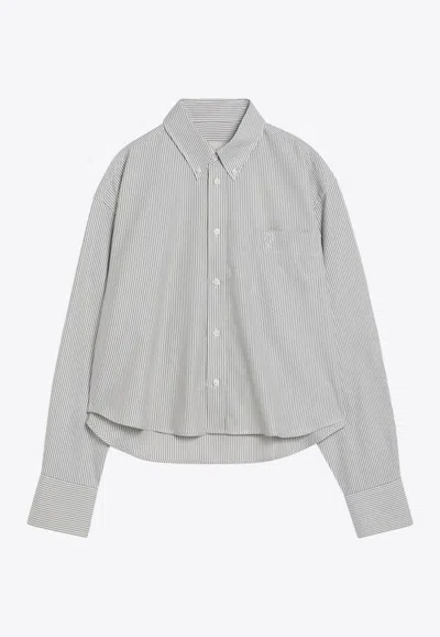Ami Alexandre Mattiussi Ami De Coeur Striped Long-sleeved Shirt