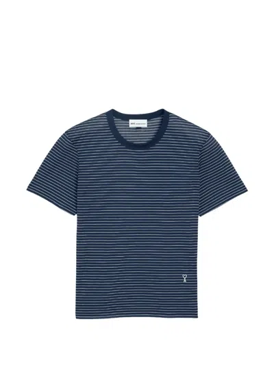 Ami Alexandre Mattiussi Ami Paris Cotton Short Sleeves T-shirt Adc In Multi