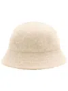 Ami Alexandre Mattiussi Ami De Coeur Stud Bucket Hat In Neutrals