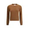 Ami Alexandre Mattiussi Ami De Coeur Sweater In Brown