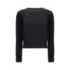 Ami Alexandre Mattiussi Ami Paris Ami De Coeur Black Crew-neck Sweatshirt Women