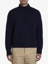 Ami Alexandre Mattiussi Heart Friend Turtleneck Sweater Blend In Blue