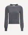 Ami Alexandre Mattiussi Pull Col Rond Ami De Coeur In Gray