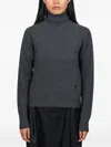 Ami Alexandre Mattiussi Ami De Coeur Sweater In Gray