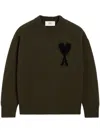Ami Alexandre Mattiussi Ami De Coeur Sweater In Green