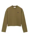 Ami Alexandre Mattiussi Ami De Coeur Sweater In Green