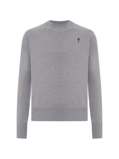 Ami Alexandre Mattiussi Ami Paris Crewneck Sweater With Ami De Coeur In Multi