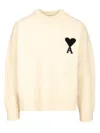 Ami Alexandre Mattiussi Ami De Coeur Sweater Knitwear White In Neutral