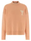 Ami Alexandre Mattiussi Ami De Coeur Sweater In Orange