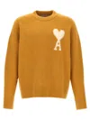 Ami Alexandre Mattiussi Adc Alpaca Blend Crewneck Sweater In Yellow