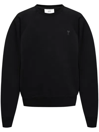 Ami Alexandre Mattiussi Ami De Coeur Sweatshirt In Black