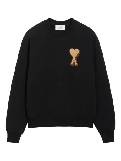 Ami Alexandre Mattiussi Ami De Coeur Sweatshirt In Black